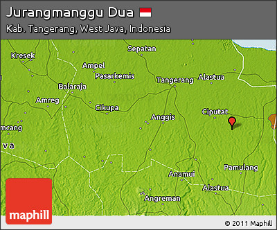 Physical 3D Map of Jurangmanggu Dua