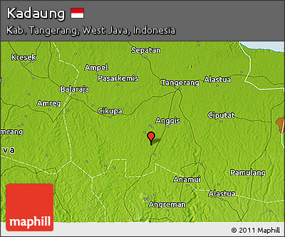 Physical 3D Map of Kadaung