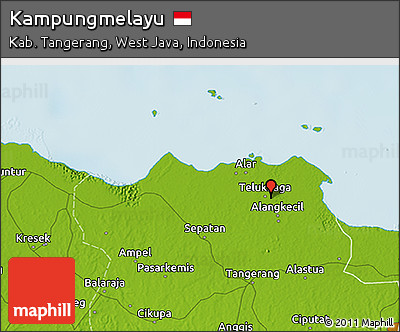 Physical 3D Map of Kampungmelayu
