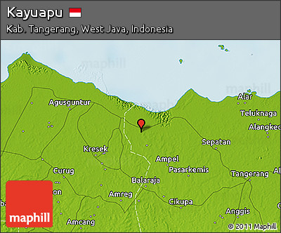 Physical 3D Map of Kayuapu