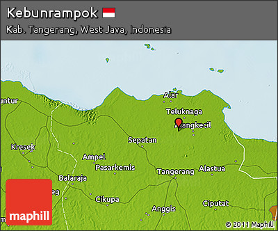 Physical 3D Map of Kebunrampok