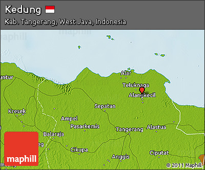 Physical 3D Map of Kedung