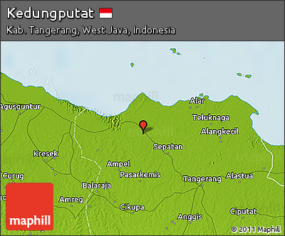 Physical 3D Map of Kedungputat