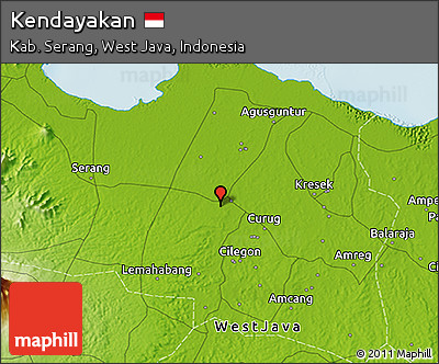 Physical 3D Map of Kendayakan