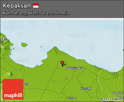 Physical 3D Map of Kepaksan