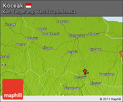 Physical 3D Map of Koceak