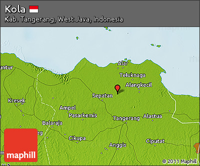 Physical 3D Map of Kola