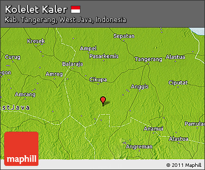 Physical 3D Map of Kolelet Kaler