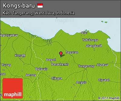 Physical 3D Map of Kongsibaru