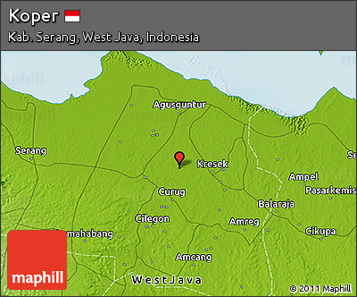 Physical 3D Map of Koper