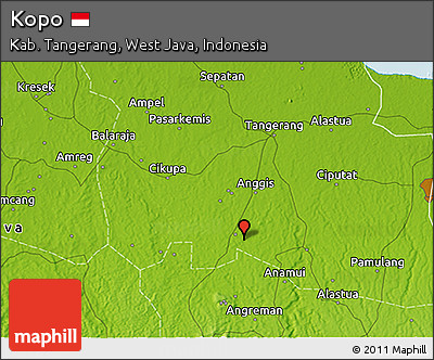 Physical 3D Map of Kopo