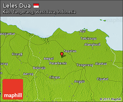 Physical 3D Map of Leles Dua