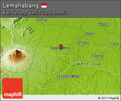 Physical 3D Map of Lemahabang