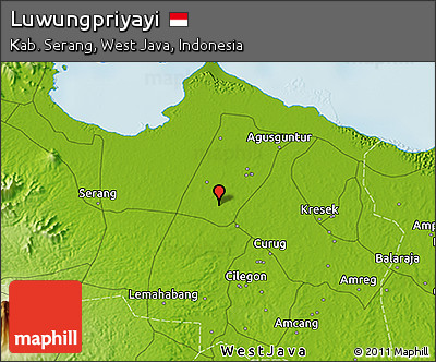 Physical 3D Map of Luwungpriyayi