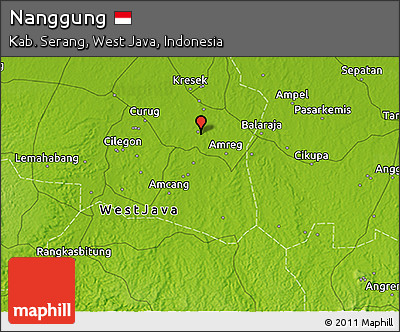 Physical 3D Map of Nanggung