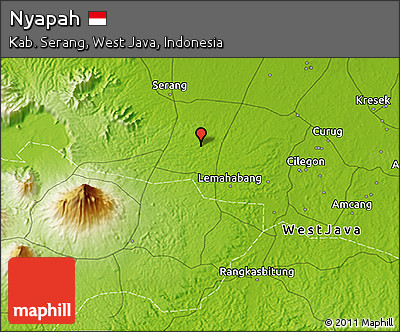 Physical 3D Map of Nyapah