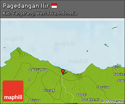 Physical 3D Map of Pagedangan Ilir