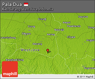 Physical 3D Map of Pala Dua