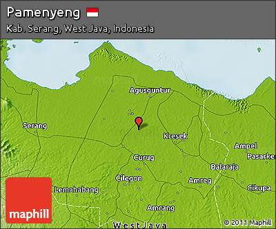 Physical 3D Map of Pamenyeng