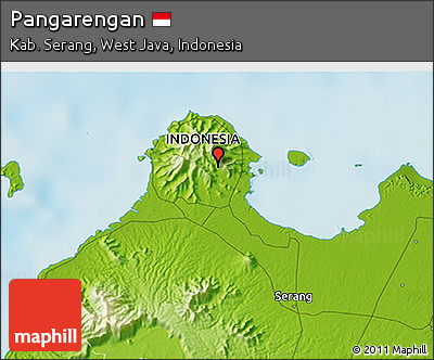 Physical 3D Map of Pangarengan