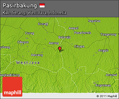 Physical 3D Map of Pasirbakung