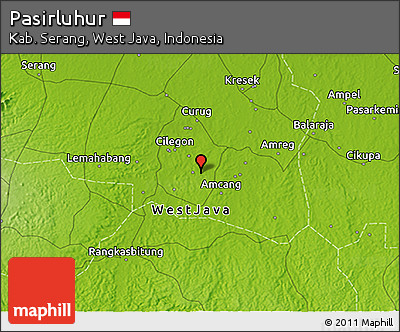 Physical 3D Map of Pasirluhur