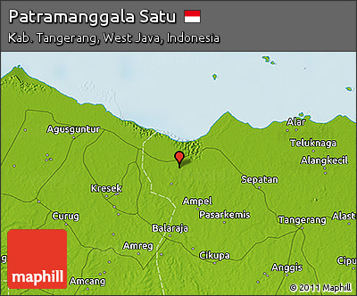 Physical 3D Map of Patramanggala Satu