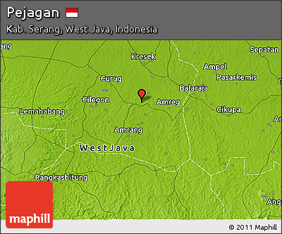 Physical 3D Map of Pejagan
