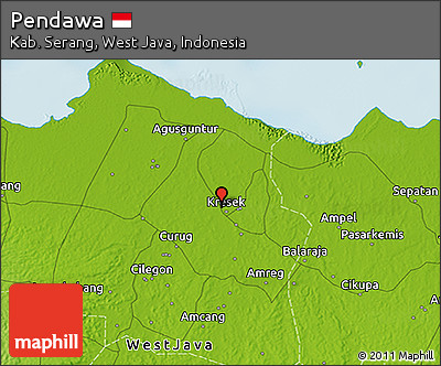 Physical 3D Map of Pendawa