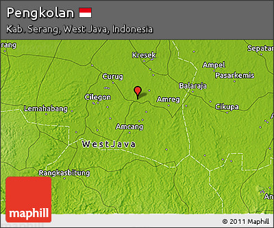 Physical 3D Map of Pengkolan