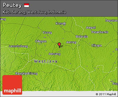 Physical 3D Map of Peutey