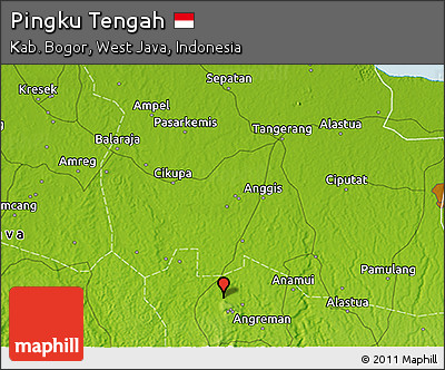 Physical 3D Map of Pingku Tengah