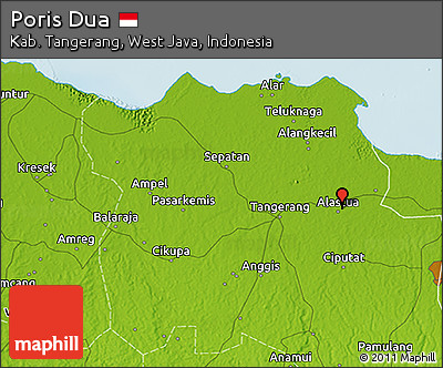 Physical 3D Map of Poris Dua