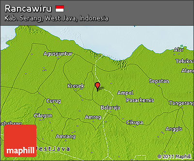 Physical 3D Map of Rancawiru