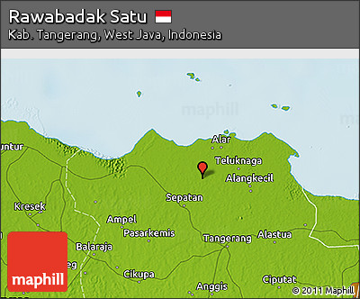 Physical 3D Map of Rawabadak Satu