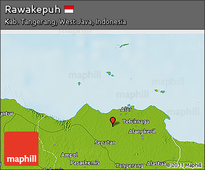 Physical 3D Map of Rawakepuh