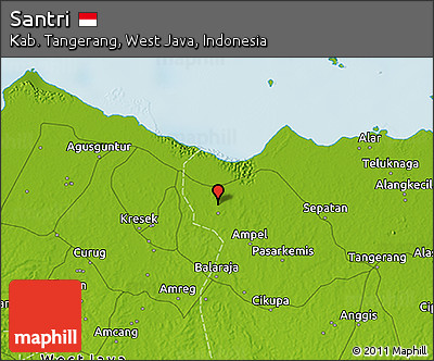 Physical 3D Map of Santri