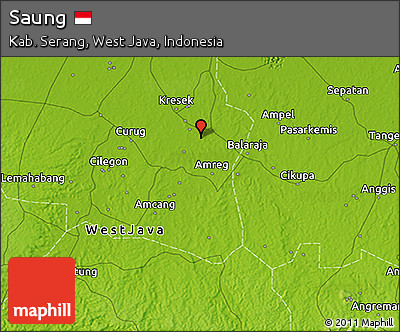 Physical 3D Map of Saung