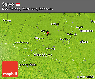 Physical 3D Map of Sawo