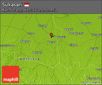 Physical 3D Map of Sukasari