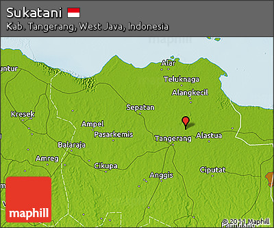 Physical 3D Map of Sukatani