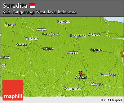 Physical 3D Map of Suradita
