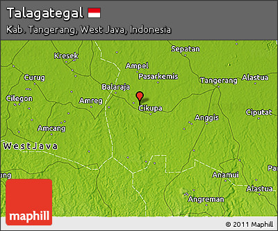 Physical 3D Map of Talagategal
