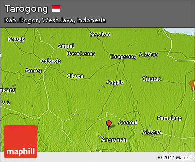 Physical 3D Map of Tarogong