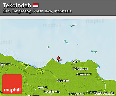 Physical 3D Map of Tekoindah