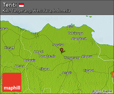 Physical 3D Map of Teriti