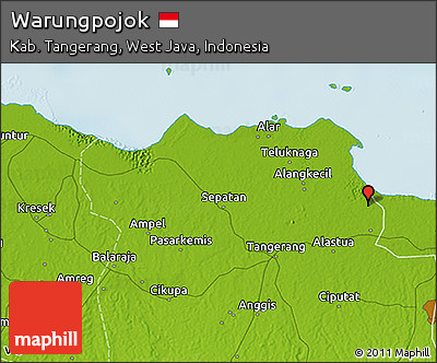 Physical 3D Map of Warungpojok