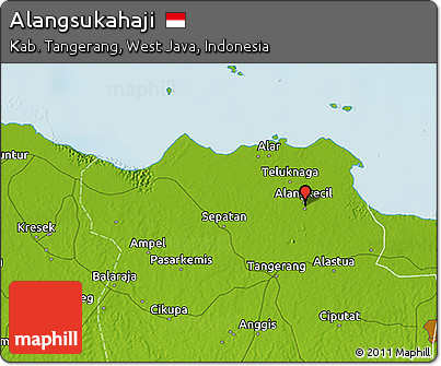 Physical 3D Map of Alangsukahaji