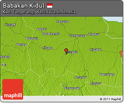 Physical 3D Map of Babakan Kidul