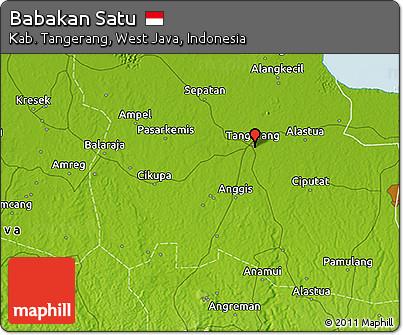 Physical 3D Map of Babakan Satu